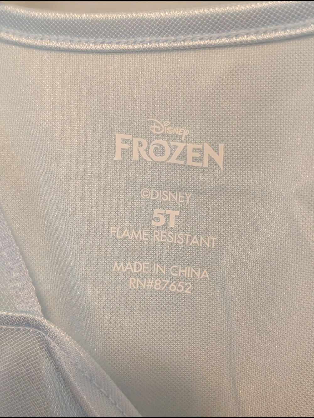 Disney Frozen Elsa Graphic Light Blue w Lavender Nightgown NWT Girls Size 5T - Picture 2 of 4